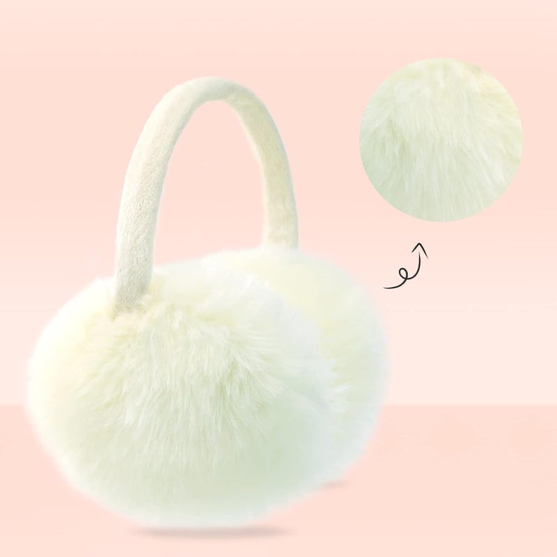 POXIMI Store Women Winter Earmuffs Girl Ski Adjustable Ear Covers for Cute Bow Ear Warmer Outdoor Earmuff Fleece Lining - Image 2